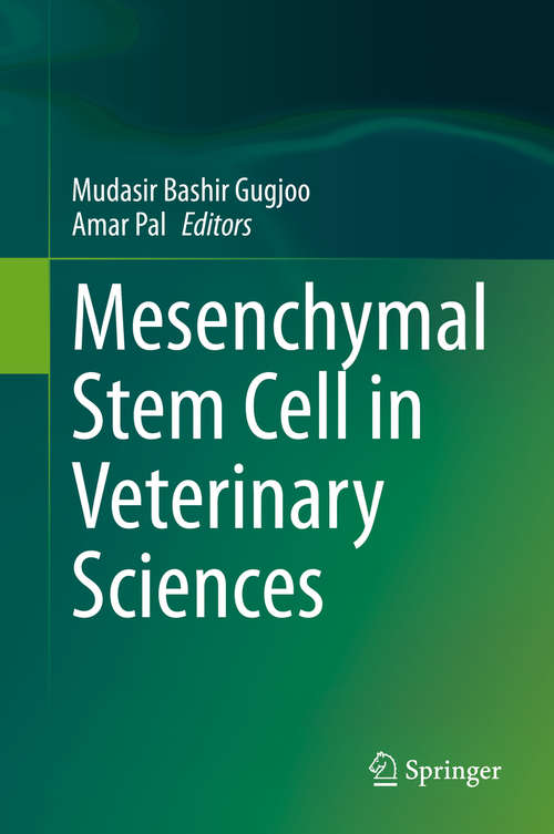 Book cover of Mesenchymal Stem Cell in Veterinary Sciences (1st ed. 2020)