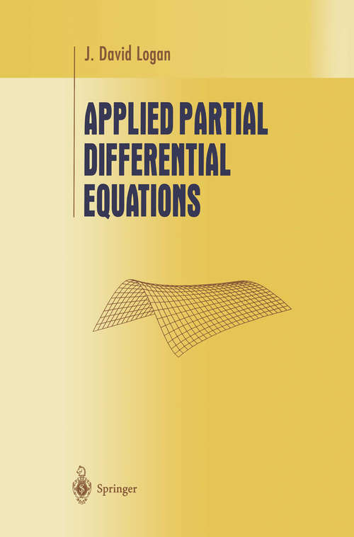 Book cover of Applied Partial Differential Equations (1998) (Undergraduate Texts in Mathematics)