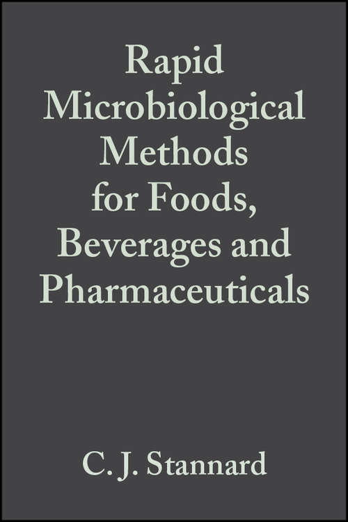 Book cover of Rapid Microbiological Methods for Foods, Beverages and Pharmaceuticals (Society for Applied Bacteriology)