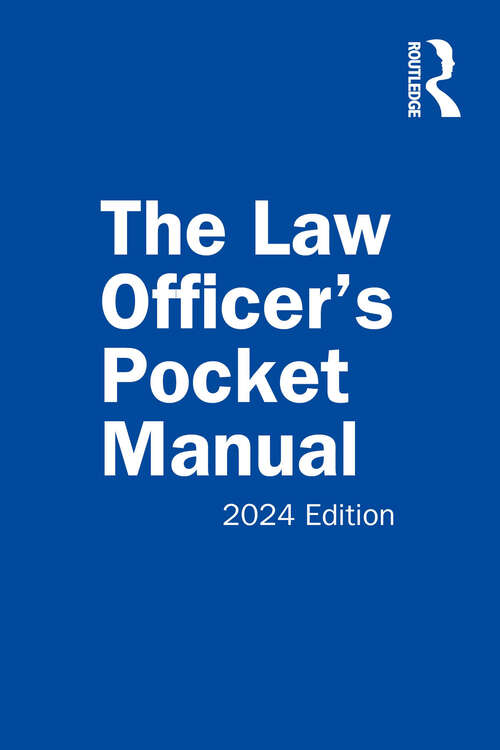 Book cover of The Law Officer's Pocket Manual: 2024 Edition
