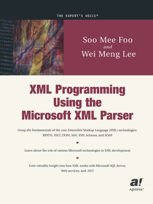 Book cover of XML Programming Using the Microsoft XML Parser (1st ed.)