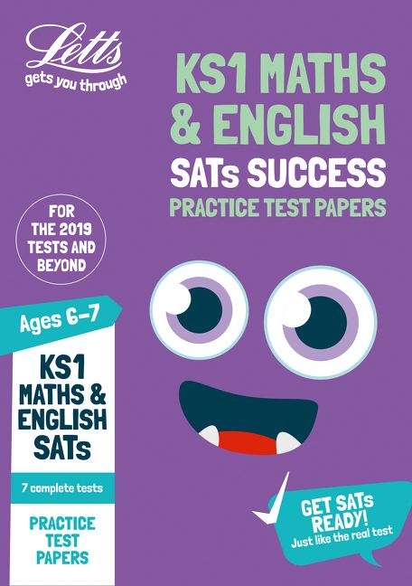 Book cover of KS1 Maths and English SATs Practice Test Papers: 2019 Tests (PDF) (Letts KS1 Revision Success)