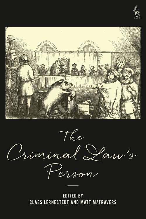 Book cover of The Criminal Law’s Person