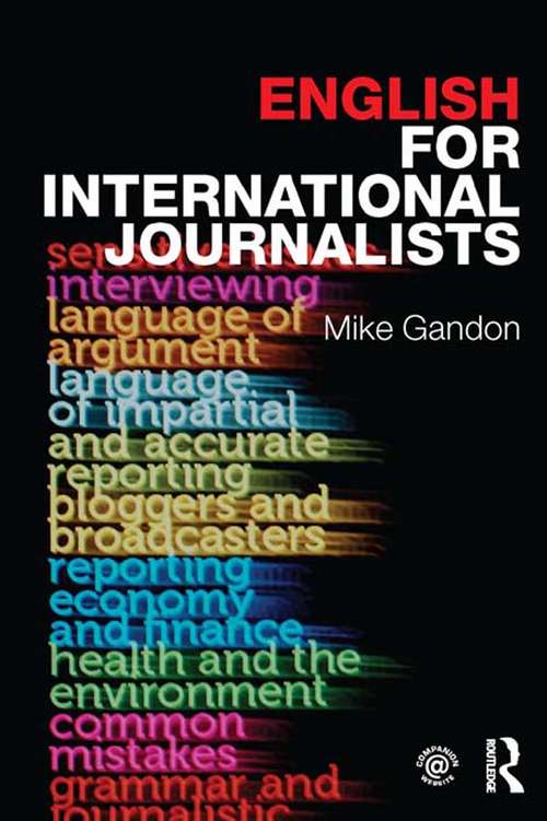 Book cover of English for International Journalists