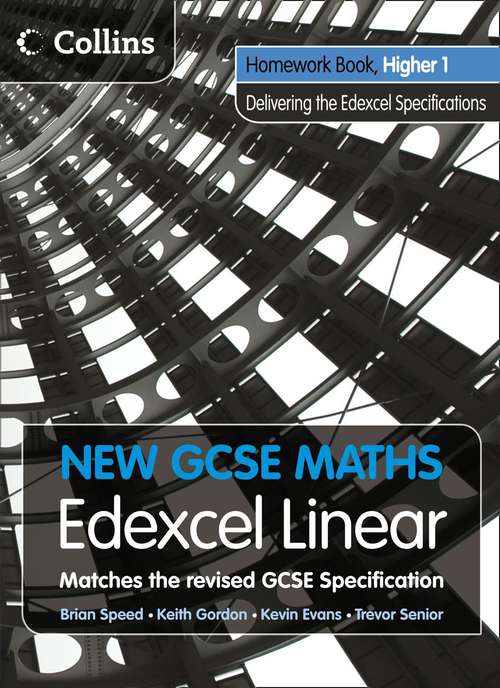 Book cover of New GCSE Maths - Homework Book Higher 1: Edexcel Linear (A) (PDF)