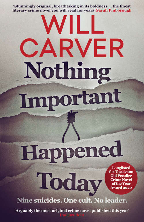 Book cover of Nothing Important Happened Today (Detective Sergeant Pace Series #2)