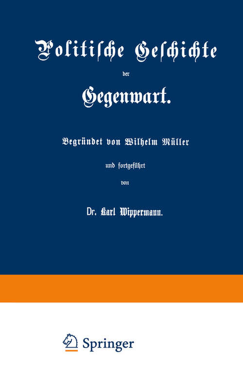 Book cover of Politische Geschichte der Gegenwart: XXVI. Das Jahr 1892 (1893)
