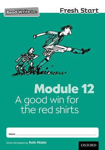 Book cover of Read Write Inc. Fresh Start: Module 12 A good win for the red shirts (PDF)