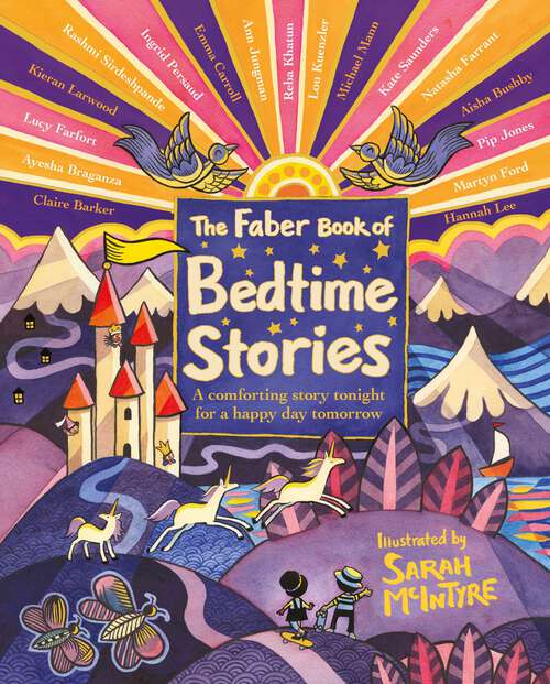 Book cover of The Faber Book of Bedtime Stories: A comforting story tonight for a happy day tomorrow (Main)