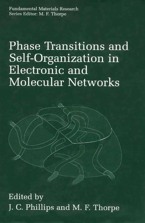 Book cover of Phase Transitions and Self-Organization in Electronic and Molecular Networks (2001) (Fundamental Materials Research)