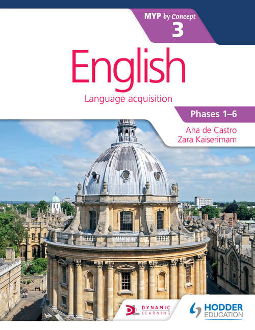 Book cover of English for the IB MYP 3
