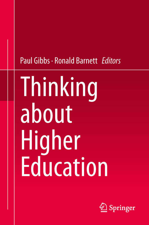 Book cover of Thinking about Higher Education (2014)
