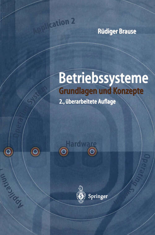 Book cover of Betriebssysteme: Grundlagen und Konzepte (2. Aufl. 2001)