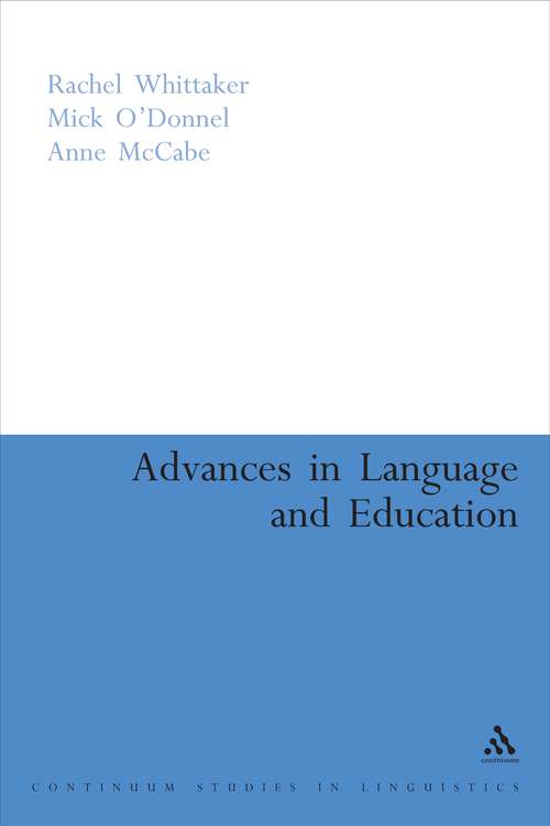 Book cover of Advances in Language and Education