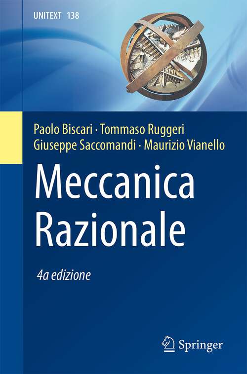 Book cover of Meccanica Razionale (4a ed. 2022) (UNITEXT #138)
