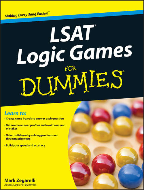 Book cover of LSAT Logic Games For Dummies