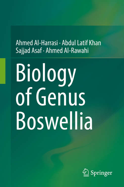 Book cover of Biology of Genus Boswellia (1st ed. 2019)
