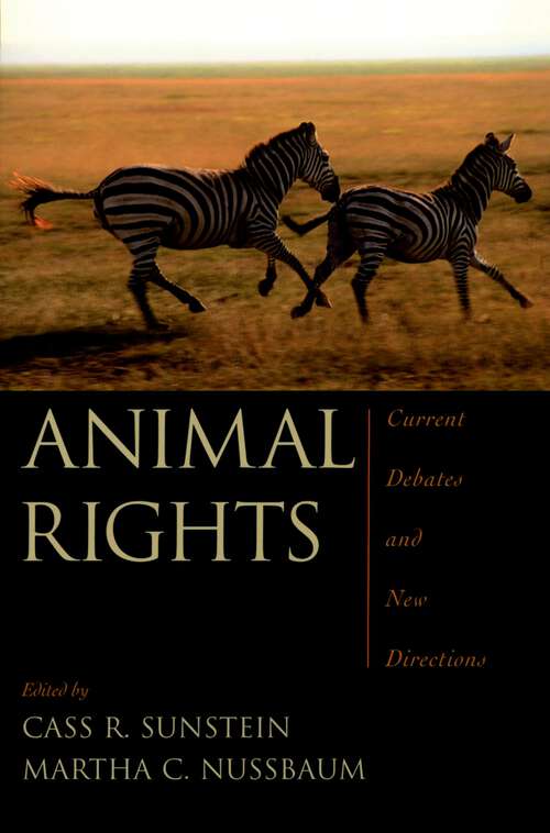 Book cover of Animal Rights: Current Debates and New Directions