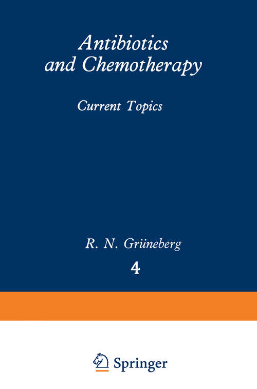 Book cover of Antibiotics and Chemotherapy: Current Topics (1980) (Current Status of Modern Therapy #4)