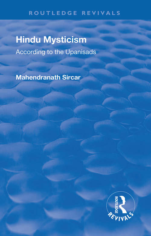 Book cover of Revival: According to the Upanisads (Routledge Revivals)