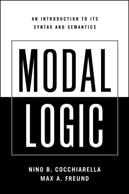 Book cover of Modal Logic: An Introduction to its Syntax and Semantics