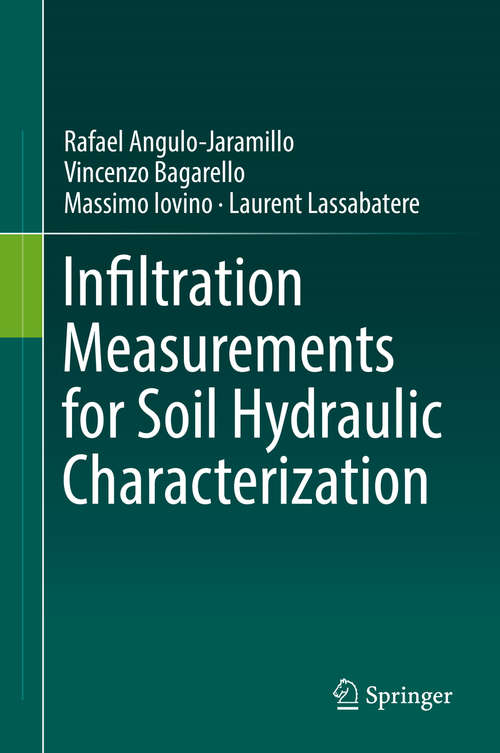 Book cover of Infiltration Measurements for Soil Hydraulic Characterization (1st ed. 2016)