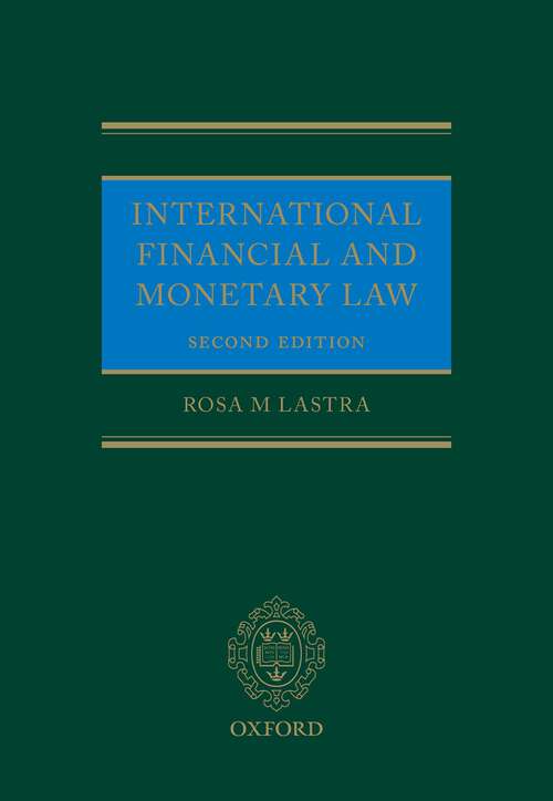 Book cover of International Financial and Monetary Law