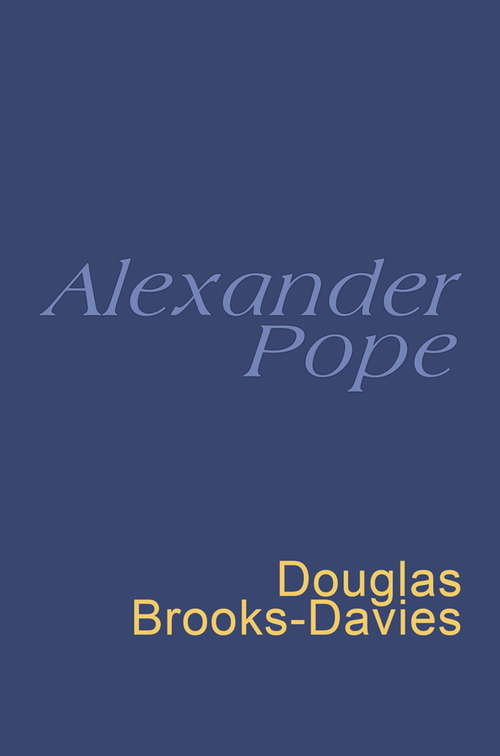 Book cover of Pope: Everyman's Poetry (Everyman's Poetry)