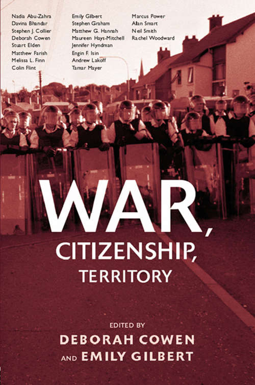 Book cover of War, Citizenship, Territory