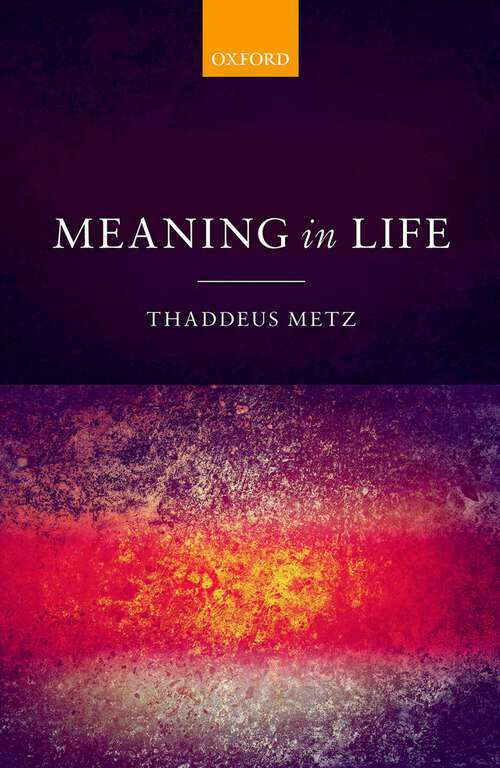 Book cover of Meaning in Life