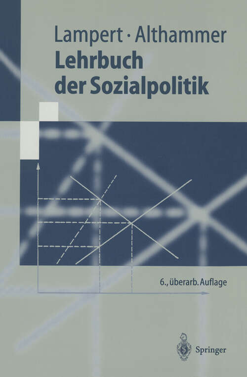 Book cover of Lehrbuch der Sozialpolitik (6. Aufl. 2001) (Springer-Lehrbuch)