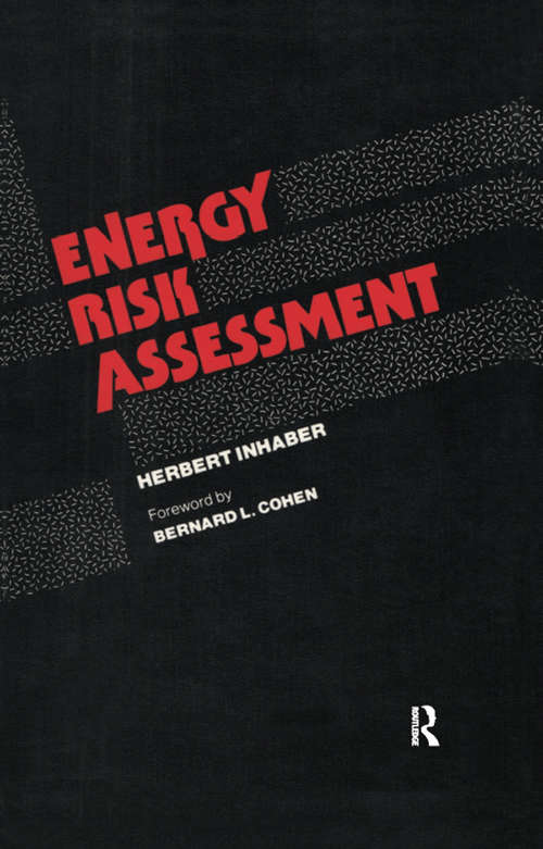 Book cover of Energy Risk Assessment