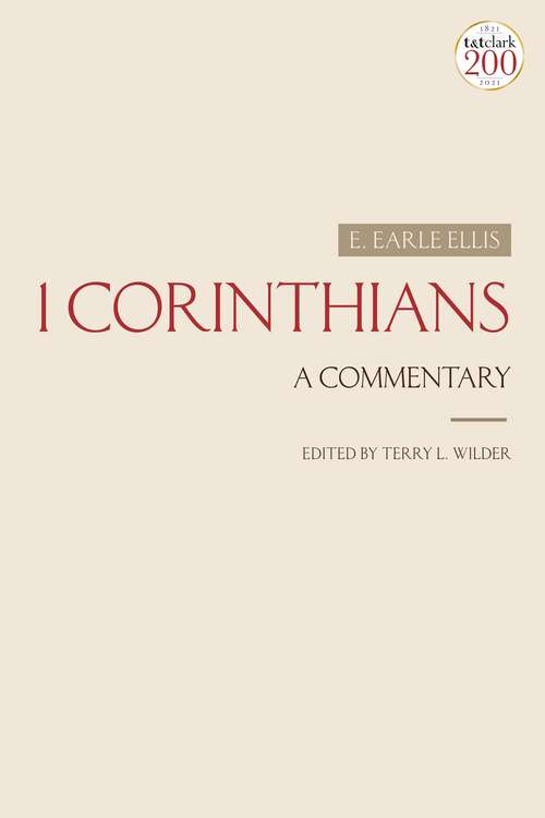 Book cover of 1 Corinthians: A Commentary