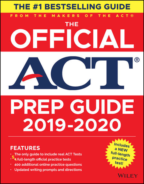 Book cover of The Official ACT Prep Guide 2019-2020, (Book + 5 Practice Tests + Bonus Online Content) (2019)