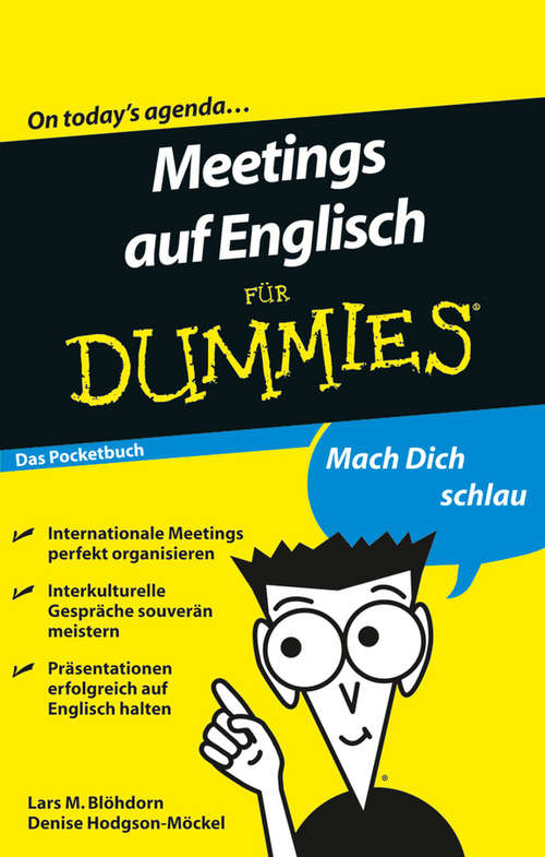 Book cover of Meetings auf Englisch für Dummies (Das Pocketbuch) (Für Dummies)
