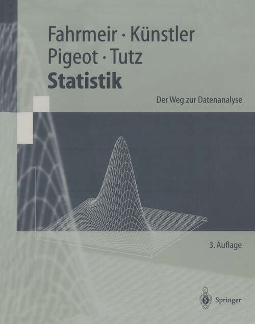 Book cover of Statistik: Der Weg zur Datenanalyse (3. Aufl. 2001) (Springer-Lehrbuch)