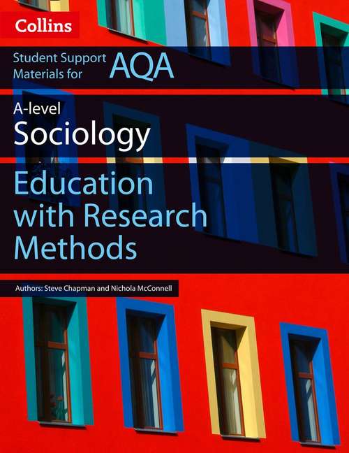 Book cover of AQA A Level Sociology Education With Research Methods (Collins Student Support Materials (PDF))