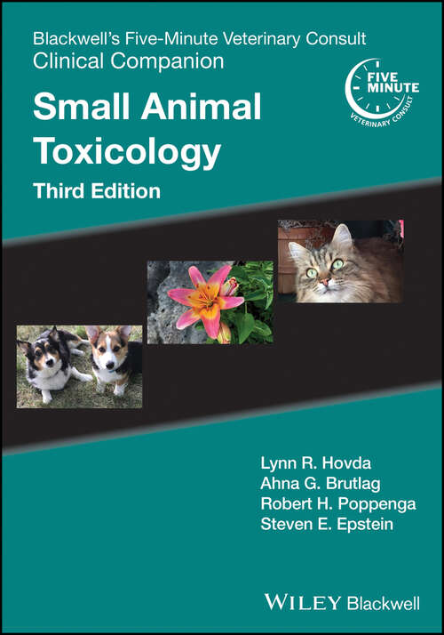 Book cover of Blackwell's Five-Minute Veterinary Consult Clinical Companion: Small Animal Toxicology (3) (Blackwell's Five-Minute Veterinary Consult)