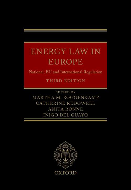 Book cover of Energy Law in Europe: National, EU and International Regulation