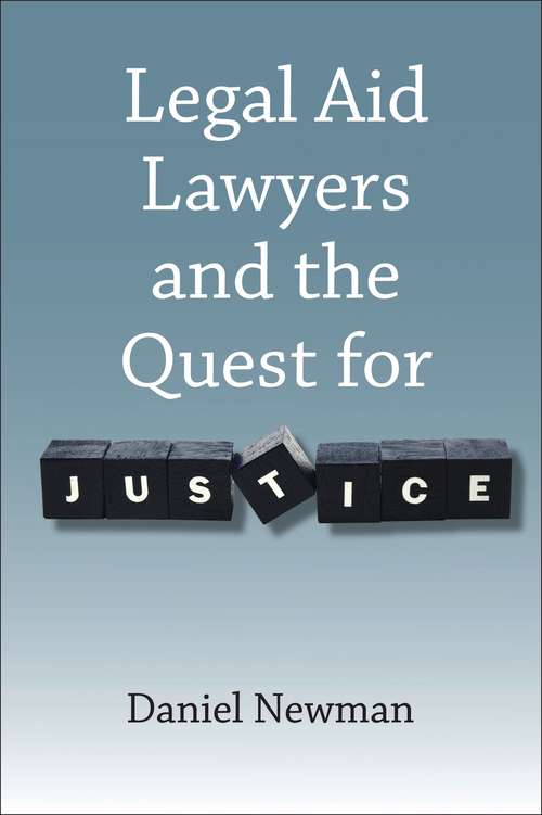 Book cover of Legal Aid Lawyers and the Quest for Justice