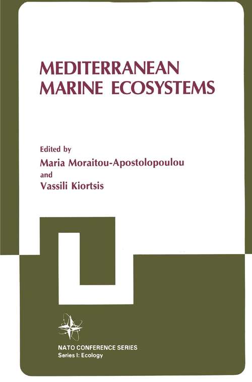 Book cover of Mediterranean Marine Ecosystems (1985) (Nato Conference Series #8)