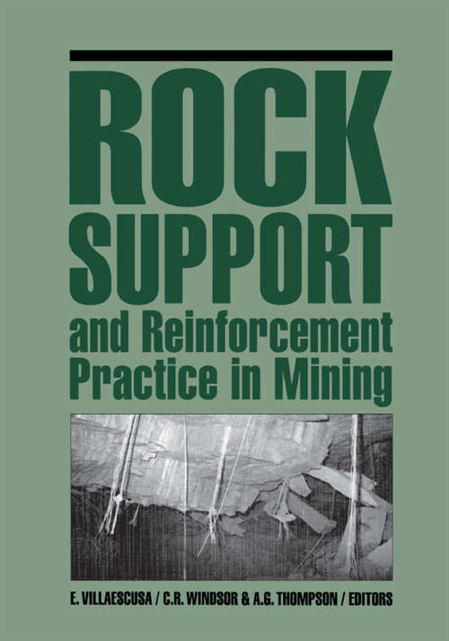Book cover of Rock Support and Reinforcement Practice in Mining