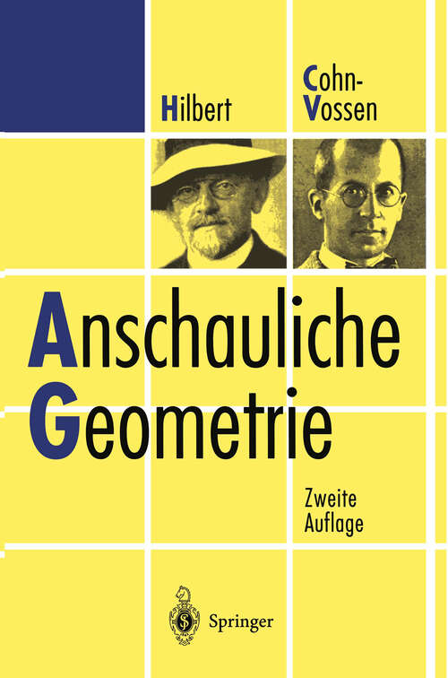 Book cover of Anschauliche Geometrie (2. Aufl. 1996)