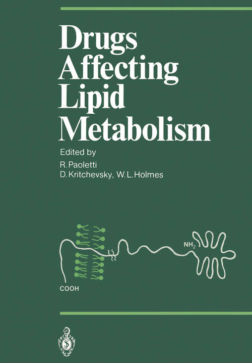 Book cover of Drugs Affecting Lipid Metabolism (1987) (Proceedings in Life Sciences)