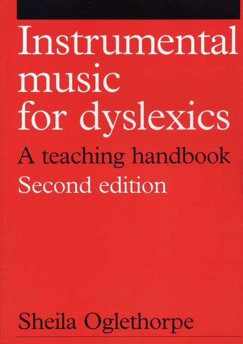 Book cover of Instrumental Music for Dyslexics: A Teaching Handbook (2)