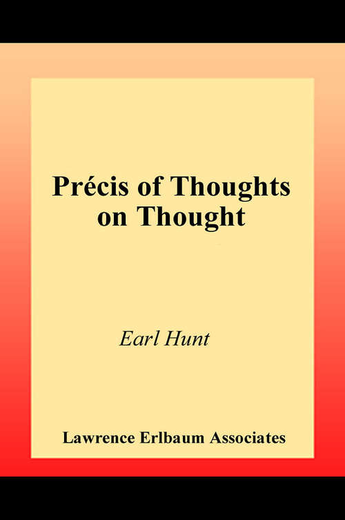 Book cover of Thoughts on Thought