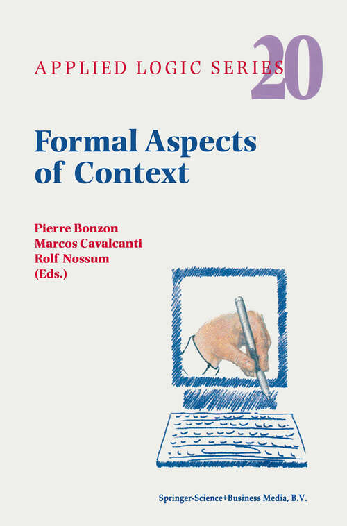 Book cover of Formal Aspects of Context (2000) (Applied Logic Series #20)