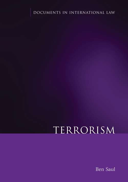 Book cover of Terrorism (Documents in International Law)