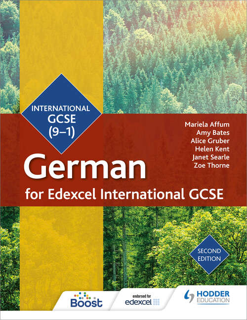 Book cover of Edexcel International GCSE German Student Book Second Edition