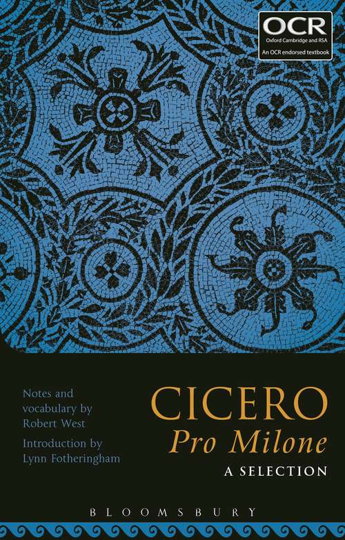 Book cover of Cicero Pro Milone: A Selection